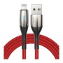 Дата кабель USB 2.0 AM to Lightning 1.0m 2.4A red Baseus (CALSP-B09)