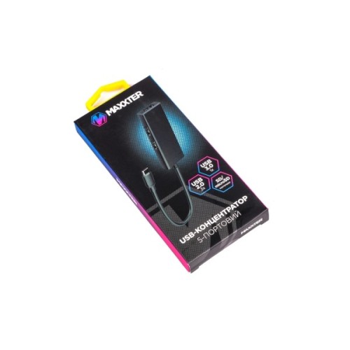 Концентратор Maxxter USB-C to 1xUSB 3.0 + 2xUSB 2.0 + SD/TF (HU3C-3PTF-01)
