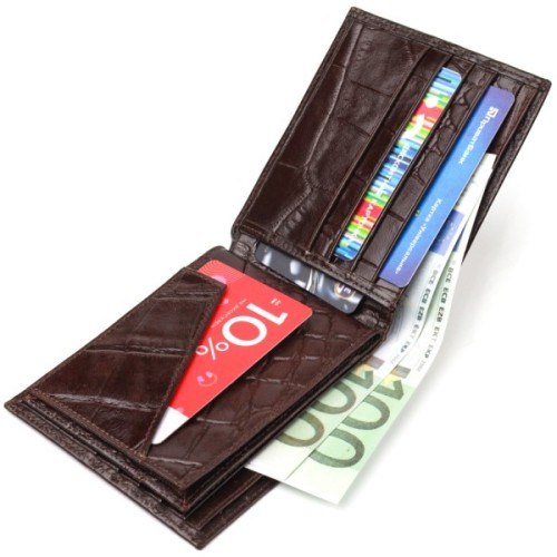 Гаманець Canpellini З натуральної шкіри Коричневий (21583)