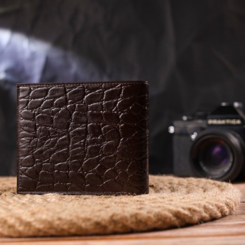 Гаманець Canpellini З натуральної шкіри Коричневий (21583)