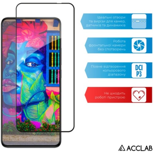 Скло захисне ACCLAB Full Glue Xiaomi PocoF5 Pro Black (1283126589959)