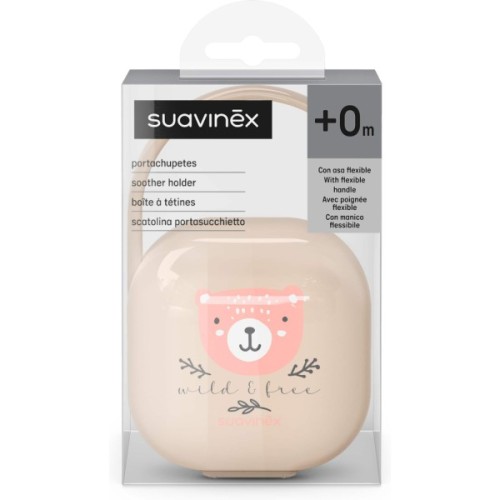 Контейнер для пустушок Suavinex Wild & Free, світло-рожевий (309137)