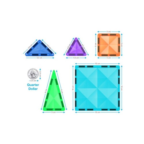 Конструктор Picasso магнітний Tiles Mini Diamond Series Set 100 деталей (817338022327)