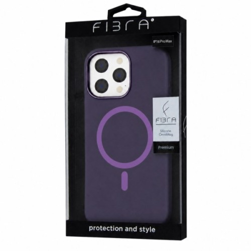 Чохол до мобільного телефона BeCover FIBRA Silicone OmniMag Apple iPhone 16 Pro Max Dark Purple (716234)