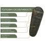 Спальний мішок Naturehike CNK2300SD014 MJ600 Січ, зелений (6979850308526)