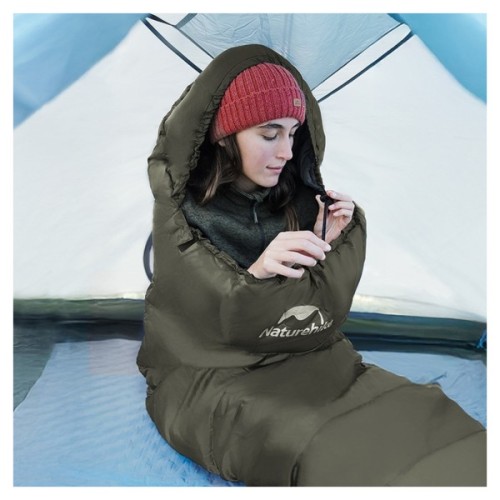 Спальний мішок Naturehike CNK2300SD014 MJ600 Січ, зелений (6979850308526)