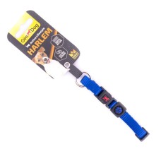 Нашийник для тварин GimDog Harlem нейлон 25-40 см/15 мм синій (8009632058634)