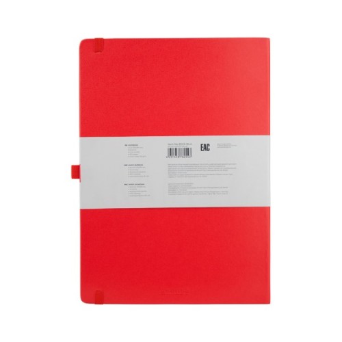 Блокнот Axent Partner Grand, 210х295, 100 арк, кліт, червоний (8203-06-A)