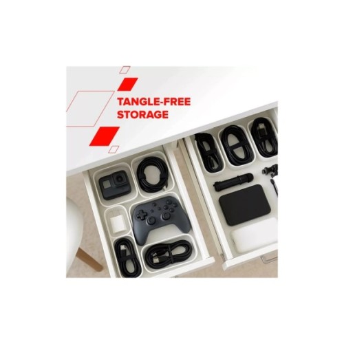 Дата кабель USB-C to USB-C 1.0m OnWire 60CL C-C 60W COLOR Braided 1m Black Canyon (CND-CCAP60AB10B)