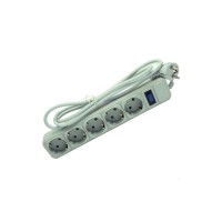 Мережевий фільтр живлення Merlion 5 розеток, 3 м (G530)