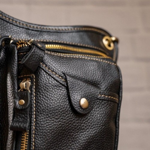 Сумка Vintage На пояс Чорна (14659)