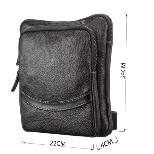 Сумка Shvigel Шкіряна Чорна (11090)