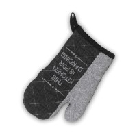 Кухонна прихватка Kela Gianna 31x18 см чорно-біла This kitchen (12777)