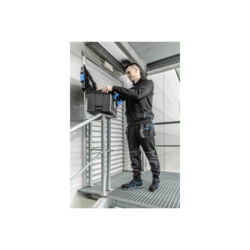 Кофта робоча Hoegert NIERS HT5K901-3XL з капюшоном 65% бавовна/35% поліестер чорний, 3XL (58) (HT5K901-3XL)