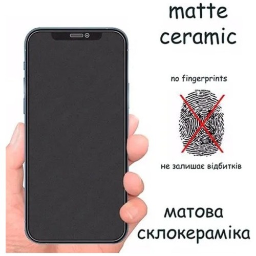 Скло захисне Drobak Matte Ceramics Samsung Galaxy S25 FE 5G Black (333322)