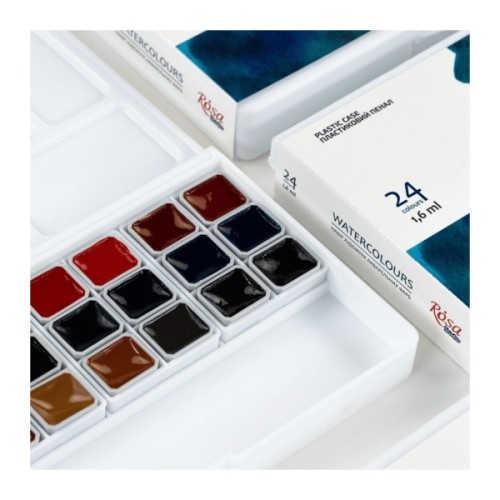 Акварельні фарби Rosa Studio 24 кольори (4823098541622)