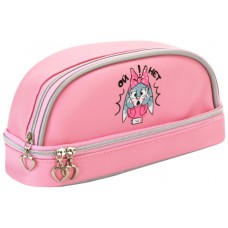 Пенал Cool For School 2 відділення рожевий (CF87219)