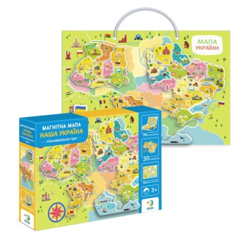 Навчальний набір DoDo Магнітна мапа України (200268)