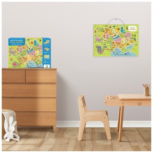 Навчальний набір DoDo Магнітна мапа України (200268)