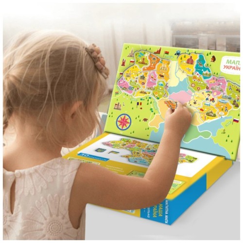Навчальний набір DoDo Магнітна мапа України (200268)