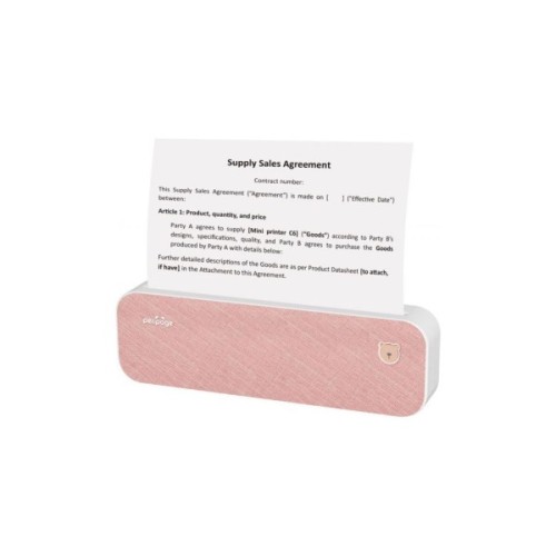 Принтер чеків UKRMARK A40PK А4, Bluetooth, USB, рожевий (900798)