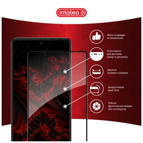Скло захисне Intaleo Full Glue Tecno Pova 6 Black (1283126593772)
