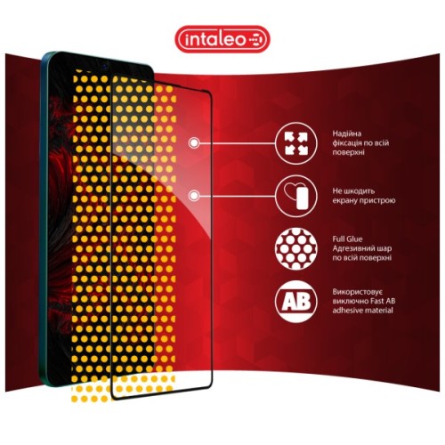 Скло захисне Intaleo Full Glue Tecno Pova 6 Black (1283126593772)