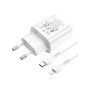 Зарядний пристрій HOCO N22 Jetta USB-C PD25W + cable USB-C to Lightning White (6931474760074)