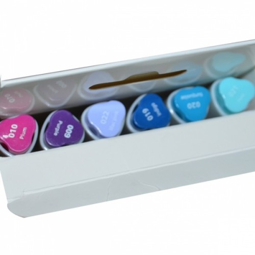 Художній маркер Santi набір двосторонніх sketch Seascape 6 шт (390567)