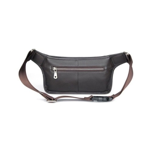 Сумка Vintage Поясна шкіряна Коричнева (14972)