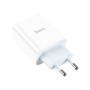 Зарядний пристрій HOCO C97A 1xUSB-C PD20W + 1xUSB QC3.0 White (6931474766076)