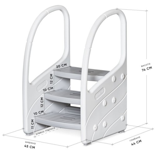 Підставка дитяча Mealux Kiko сходинка White (KD-F041-2 White)