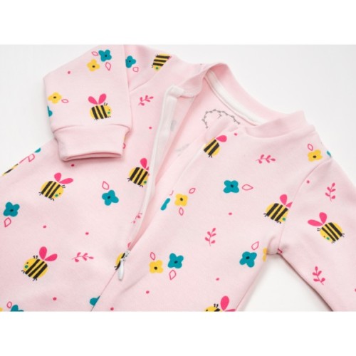 Чоловічок дитячий Tongs трикотажний на блискавці (3635-56G-pink)