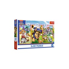 Пазл Trefl Paw patrol Собача банда 3 х 80 елементів (5900511348866)