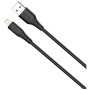 Дата кабель USB 2.0 AM to Lightning 2.0m 3A textured PVC black ColorWay (CW-CBUL095-BK)