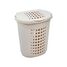 Кошик для білизни Алеана Овальний Біла троянда 60 л (алн 122053/біла роза)