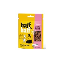 Ласощі для котів Half&Half м'ясна смужечки з креветкою 50 г (4820261921250)