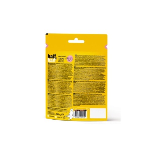 Ласощі для котів Half&Half м'ясна смужечки з креветкою 50 г (4820261921250)