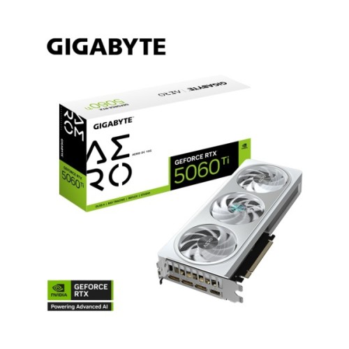 Відеокарта GIGABYTE GeForce RTX5060Ti 16Gb AERO OC (GV-N506TAERO OC-16GD)