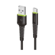 Дата кабель USB 2.0 AM to USB-C 2.0m CBFLEXT2 Black Intaleo (1283126521423)