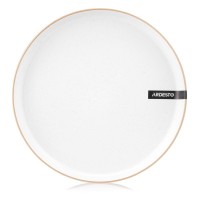 Тарілка Ardesto Apulia, 26.6см, кераміка, білий (AR2927AW)