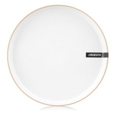 Тарілка Ardesto Apulia, 26.6см, кераміка, білий (AR2927AW)