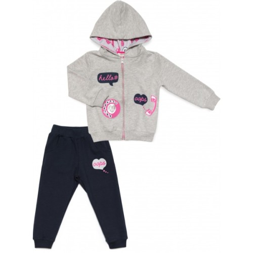 Спортивний костюм дитячий Breeze HELLO (13423-92G-gray)