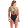 Купальник Arena Graphic Swimsuit Swim Pro L 010809-580 чорний, блакитний, рожевий 38 (3468337757412)
