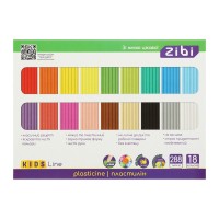 Пластилін ZiBi KIDS Line 18 кольорів, 288 г (ZB.6276)