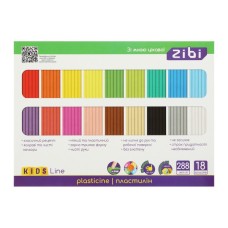 Пластилін ZiBi KIDS Line 18 кольорів, 288 г (ZB.6276)