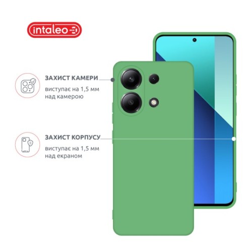 Чохол до мобільного телефона Intaleo Silicone Xiaomi Redmi Note 13 4G Light Green (1283126601064)