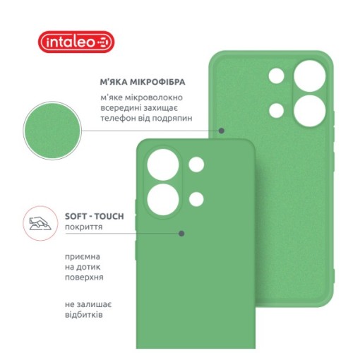 Чохол до мобільного телефона Intaleo Silicone Xiaomi Redmi Note 13 4G Light Green (1283126601064)