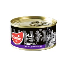 Паштет для котів Carnie для кошенят м'ясний з індичкою 100 г (4820255190044)