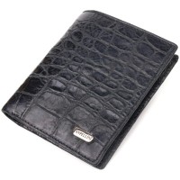 Портмоне Canpellini З натуральної шкіри Чорне (21502)